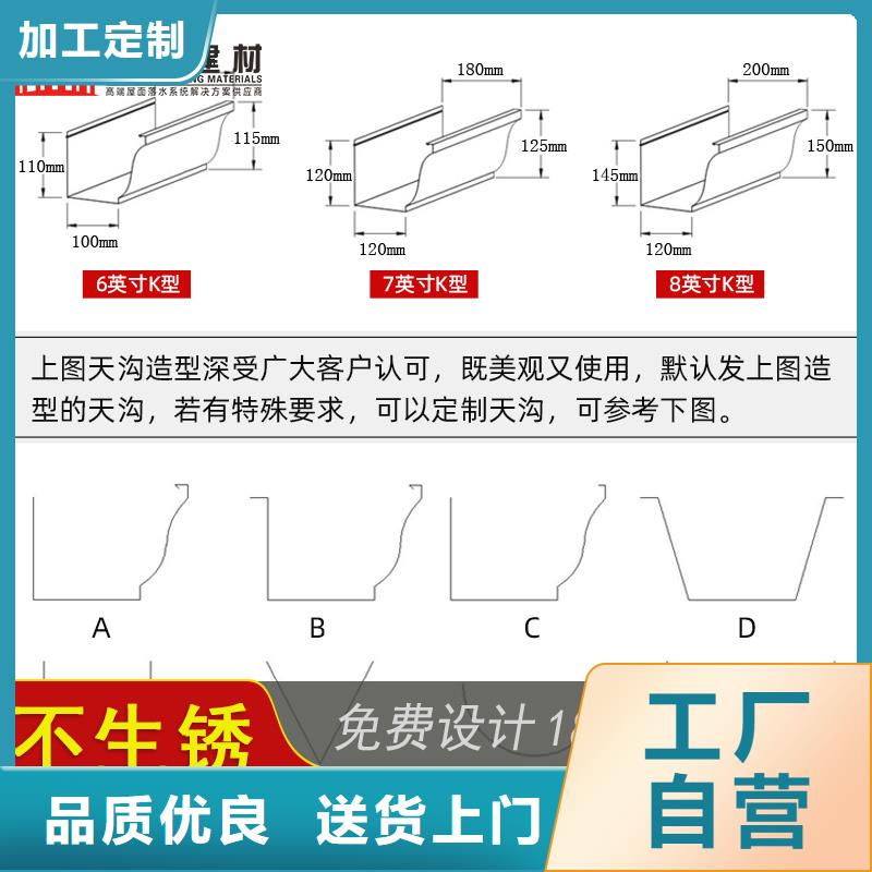 别墅铝合金檐槽2024已更新