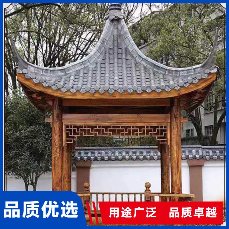 铝代木古建古铜色回廊建筑用心做好每一件产品