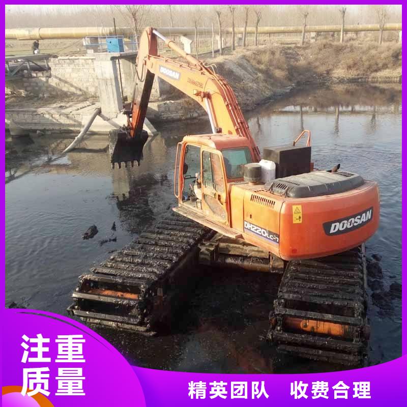 水上挖掘机租赁,租赁湿地挖机专业品质