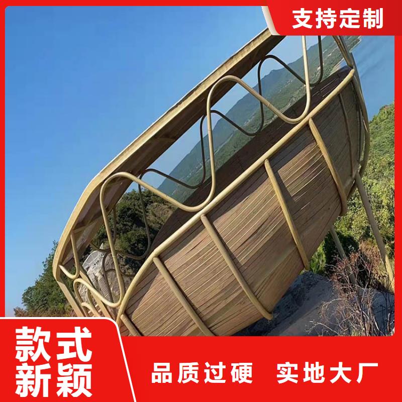 仿古木纹漆厂家施工#方钢圆管#长廊护栏#园林建筑