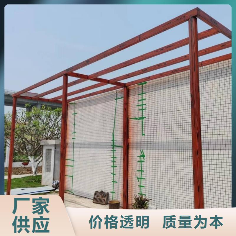 仿木纹漆全包施工价格#钢结构建筑#金属面#仿古建筑
