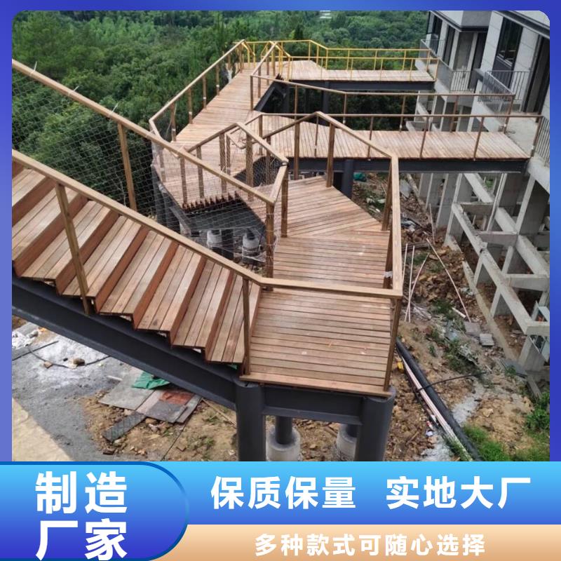 仿古木纹漆厂家施工#方钢圆管#长廊护栏#园林建筑